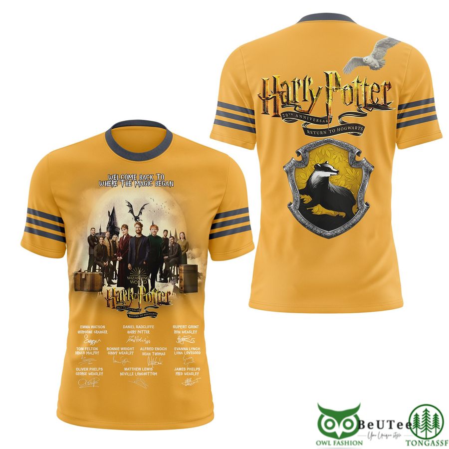 PREMIUM Harry Potter Hufflepuff Style 3D T-shirt