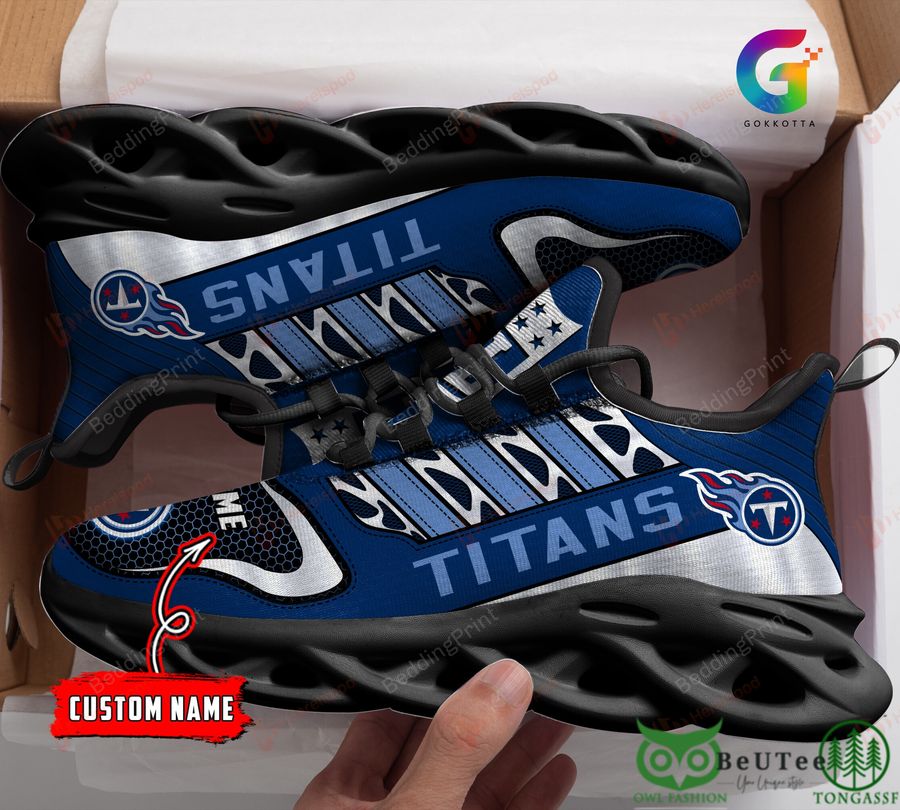 NFL Logo Tennessee Titans Customized Max Soul Shoes