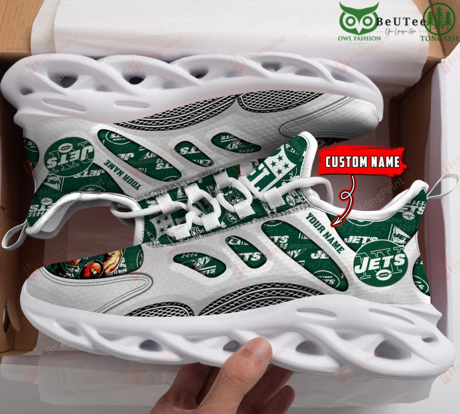 22 New York Jets NFL Super Bowl Championship Personalized Max Soul Shoes
