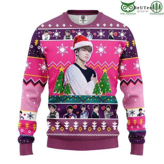 Jungkook Santa BTS Kpop Music Band Ugly Christmas Sweater