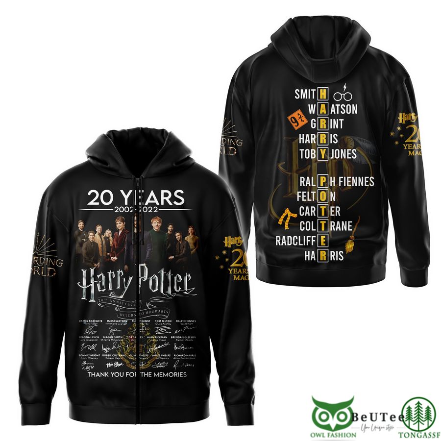 PREMIUM Harry Potter Character Names 3D Hoodie