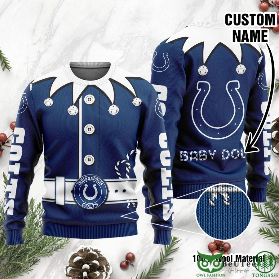 Indianapolis Colts Ugly Sweater Custom Name NFL Football