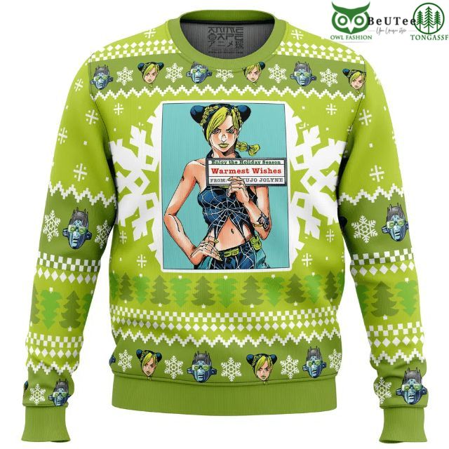 Jolyne Kujo Jojos Bizarre Adventure Ugly Wool Knitted Sweater
