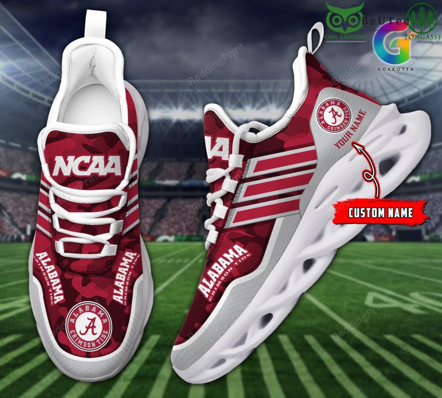 Alabama Crimson Tide NCAA Proud American Sports Champions Personalized Max Soul Shoes