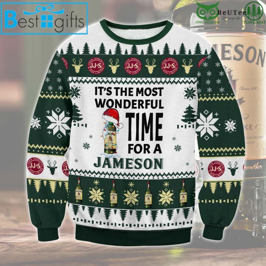 Its The Most Wonderful Time For A Jameson Ugly Christmas Sweater