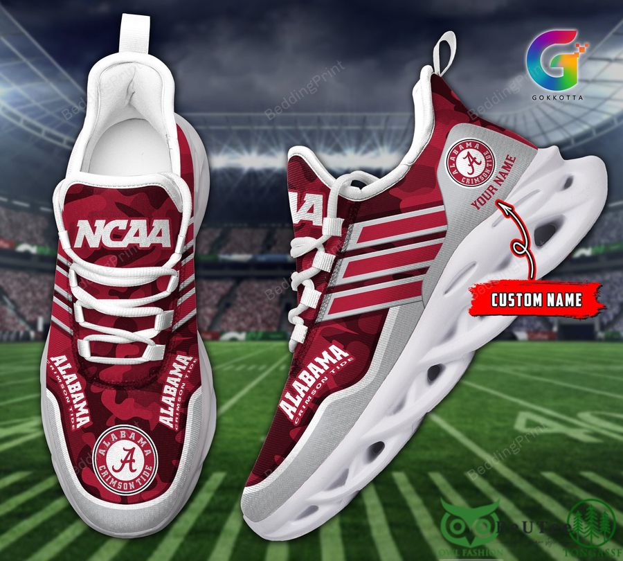 NCAA Logo Alabama Crimson Tide Customized Max Soul Shoes