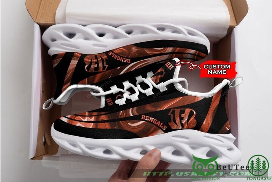 Custom Name Football Cincinnati Bengals Max Soul Shoes