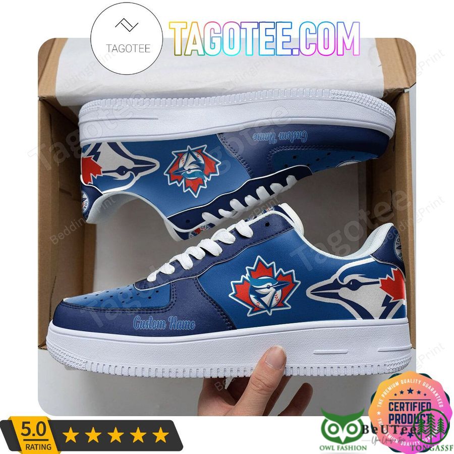 Custom Name Football Toronto Blue Jays MLB Baseball Max Soul Shoes