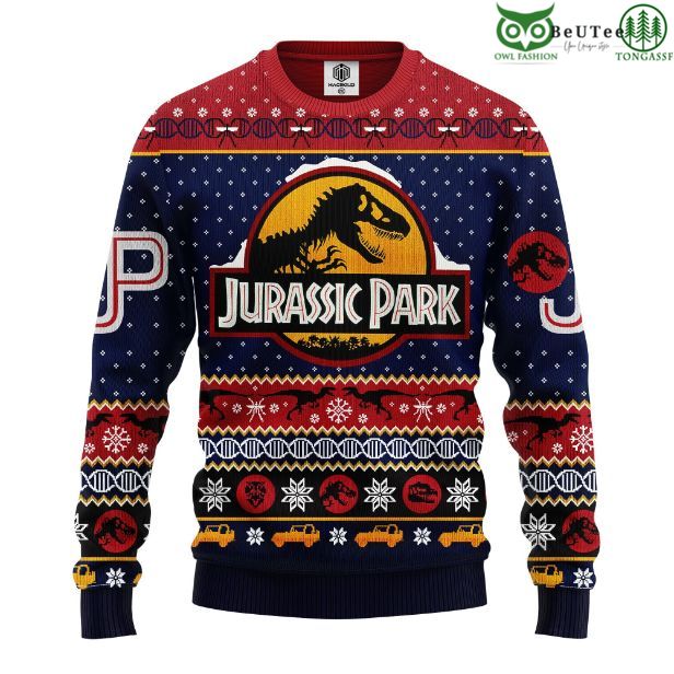 Merry Xmas Jurassic World Jurassic Park Ugly Christmas Sweater