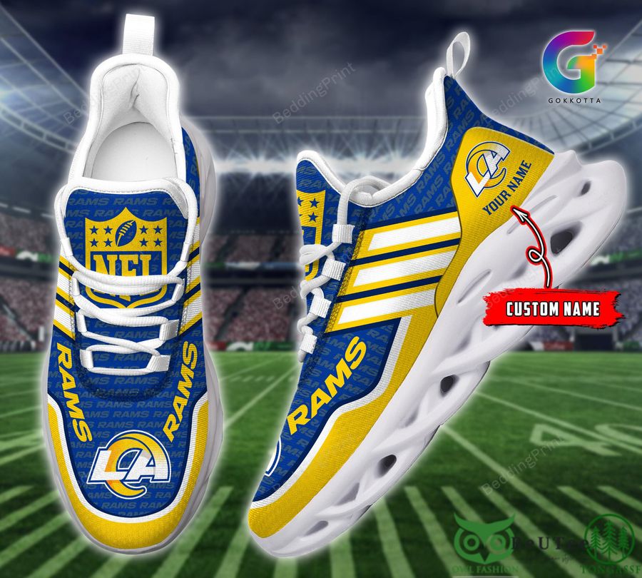 Premium Los Angeles Rams NFL Personalized Max Soul Shoes