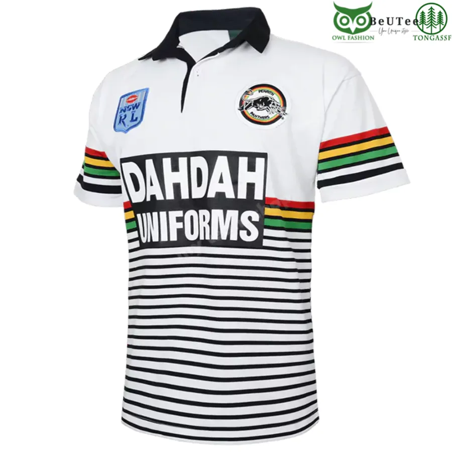 1991 Penrith Panthers Alternate Retro NRL Customized 3D Polo Mens