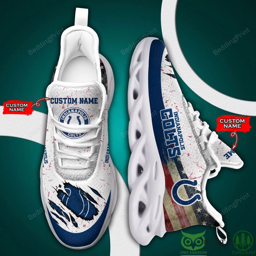 Custom Name Football Indianapolis Colts NFL Max Soul Shoes