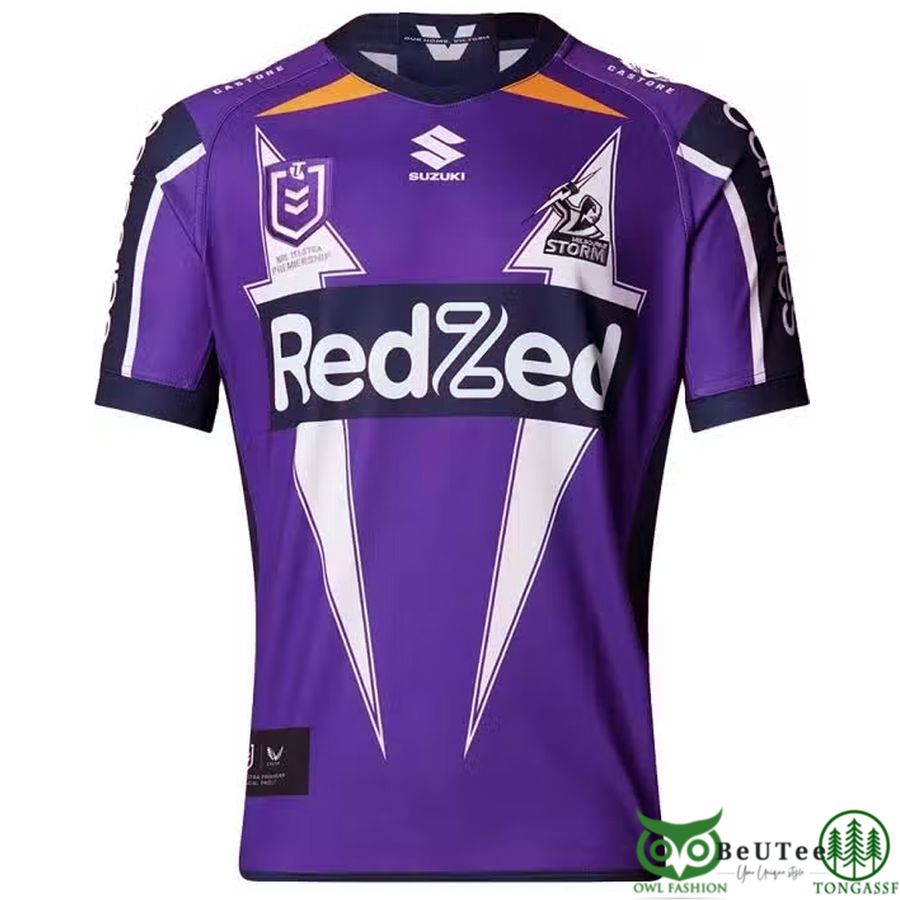 Custom Name Number 2022 Melbourne Storm NRL Hertiage Jersey 3D t shirt