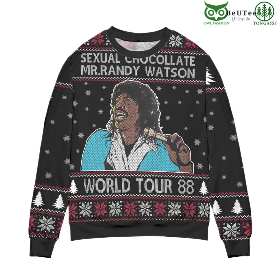Sexual Chocolate Mrrandy Watson World Tour 88 Ugly Christmas Sweater