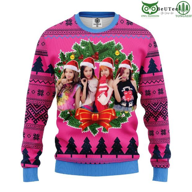 26 Kpop Band Black Pink Music Band Merry Xmas Ugly Christmas Sweater
