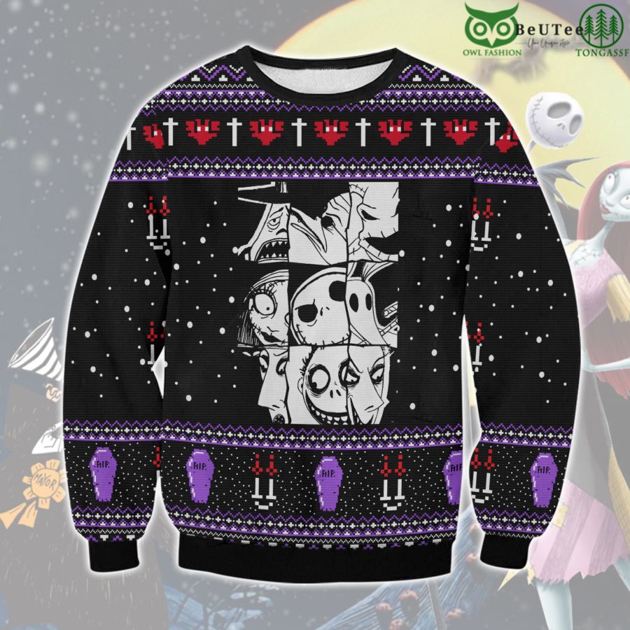 Tim Burtons The Nightmare Before Christmas Ugly Christmas Sweater