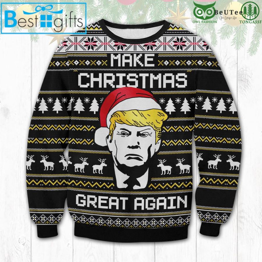 Donald Trump Make Christmas Great Again Funny Ugly Christmas Sweater