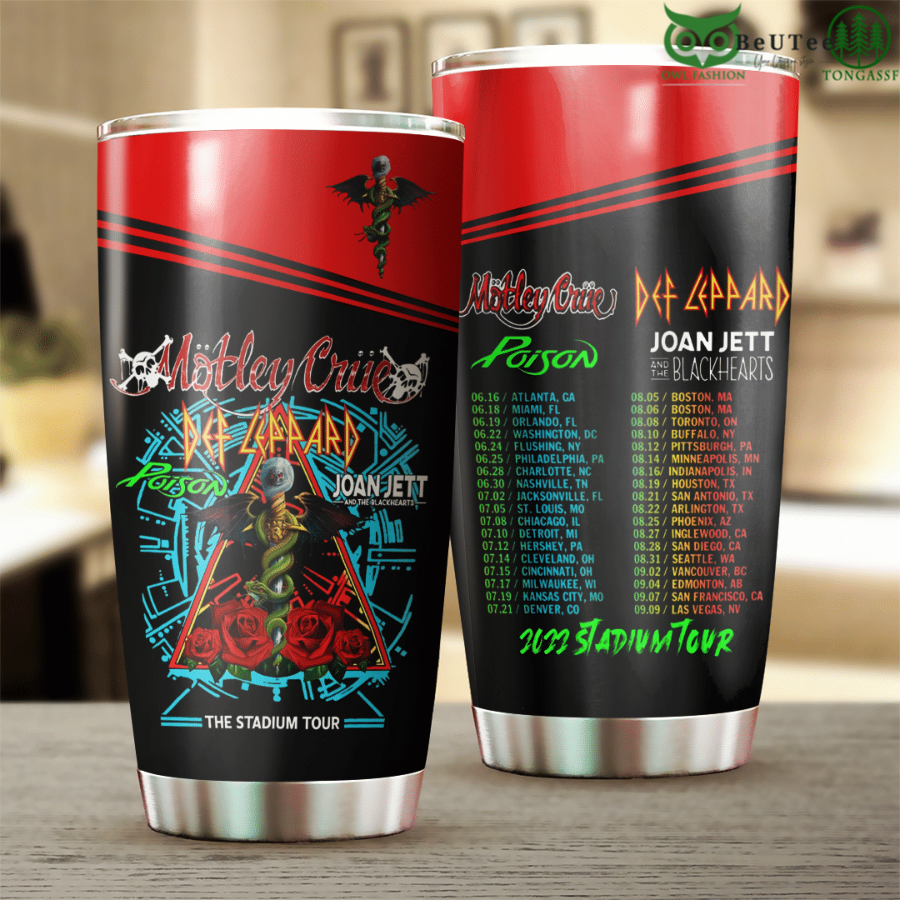 22 Motley Crue Heavy Metal Band Tumbler Cup