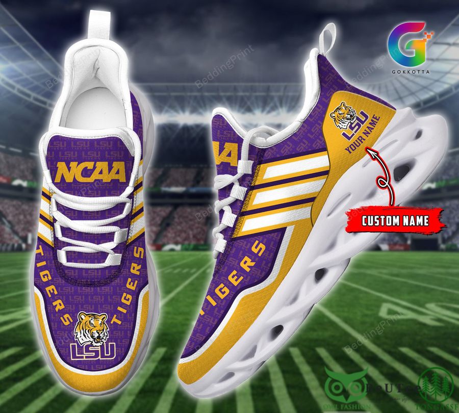 8 LSU Tigers Personalized Max Soul Shoes