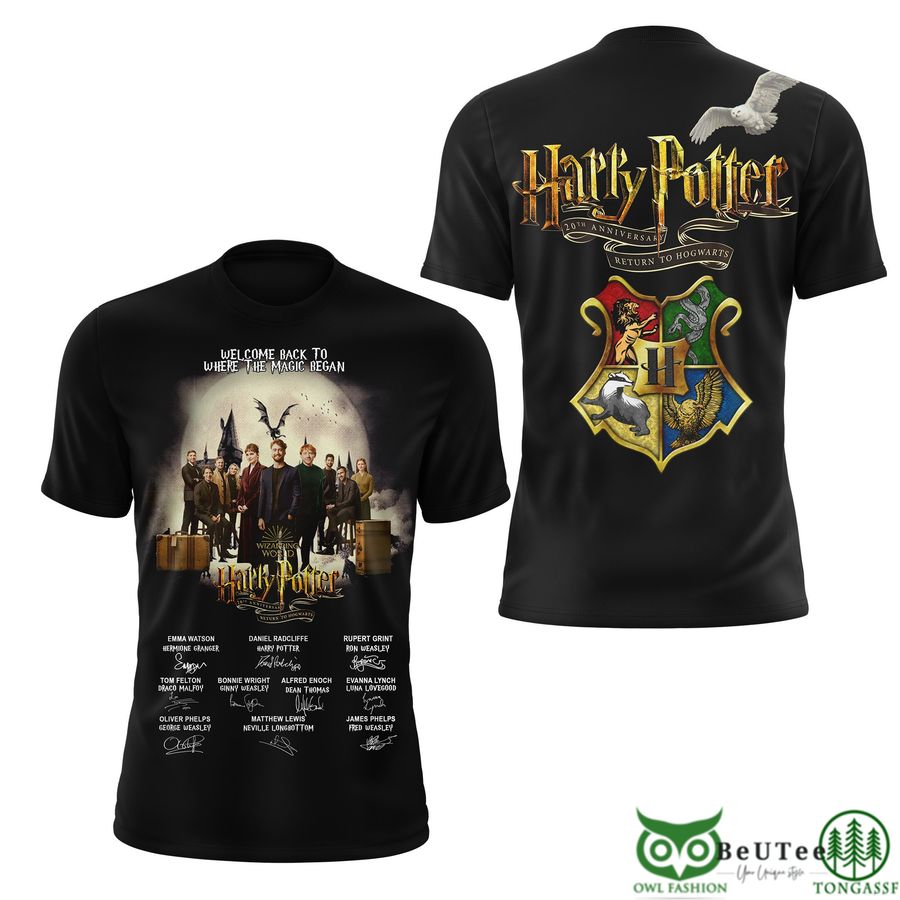 37 Premium Harry Potter Welcome Back Hogwars 3D T Shirt