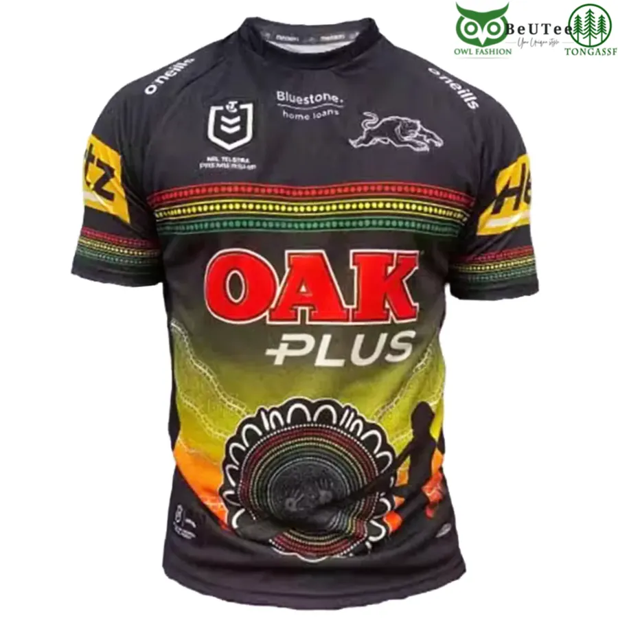 Penrith Panthers National Rugby League Indigenous Customized 3D tshirt