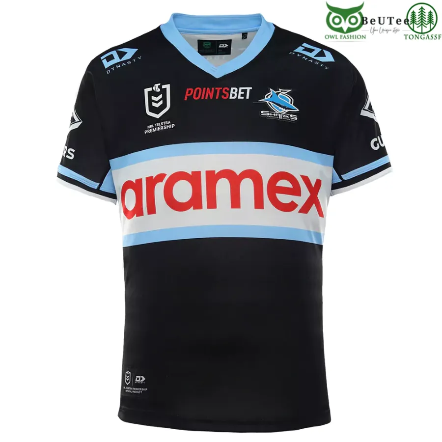 Cronulla Sharks NRL National Rugby League Away Customized 3D tshirt