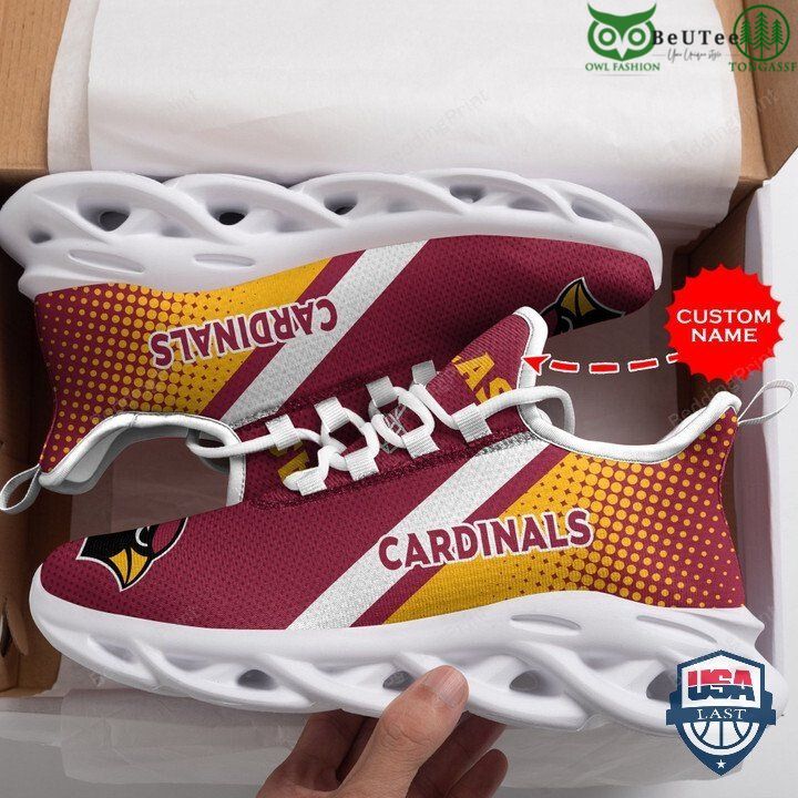 Arizona Cardinals NFL Custom Name Max Soul Shoes Sporty Vibe