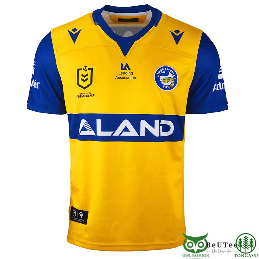 Custom Name Number 2021 Parramatta Eels NRL Away Jersey 3D T-shirt