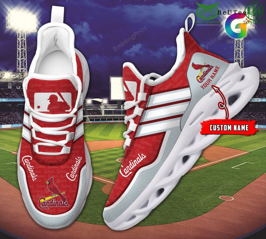 2 St Louis Cardinals MLB Baseball Champion Personalized Max Soul Shoes