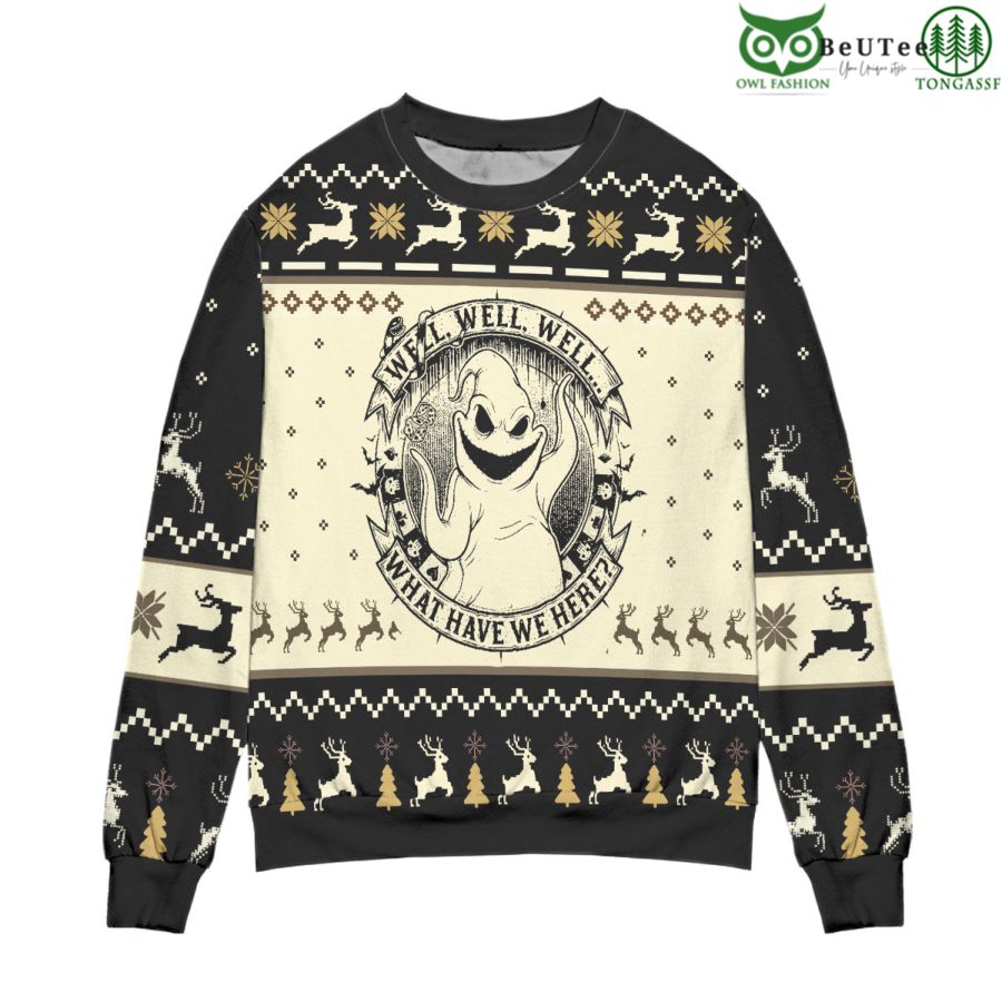 45 Well Well Well What Have We Here Oogie Boogie Ugly Christmas Sweater