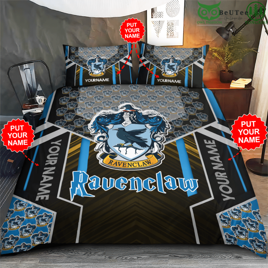 Hogwarts School Harry Potter Personalized Ravenclaw Bedding Set