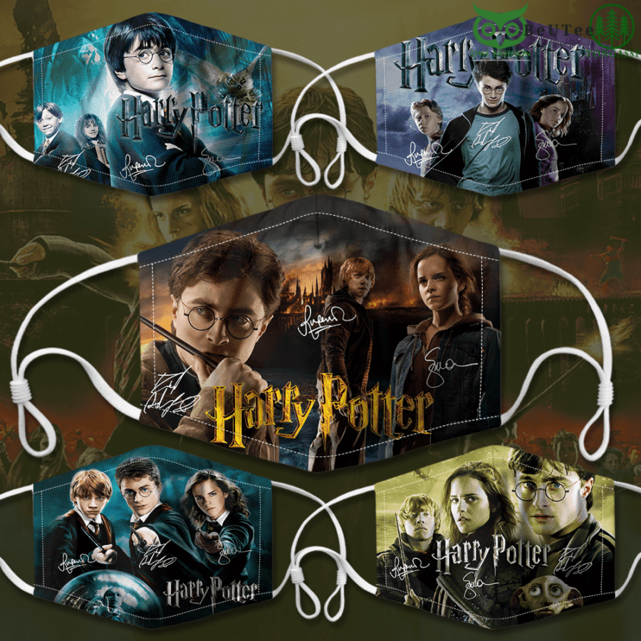 Magic World Harry Potter Ron Hermione Facemask