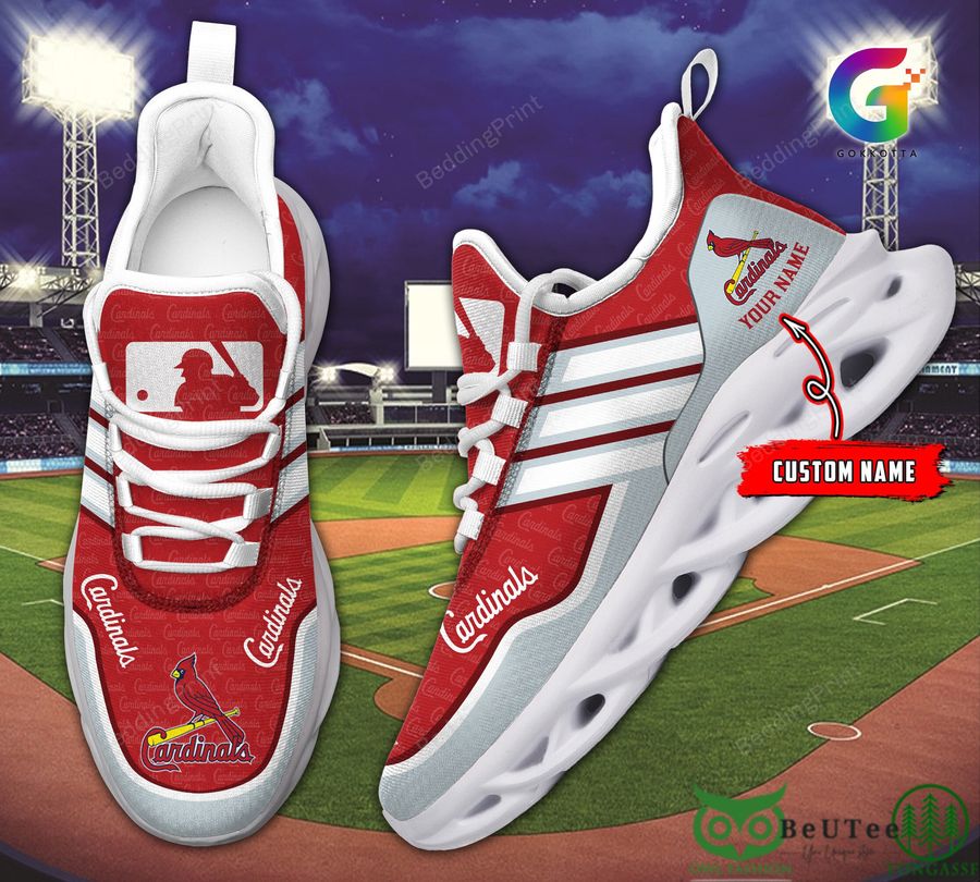 2 MLB Logo St Louis Cardinals Customized Max Soul Shoes
