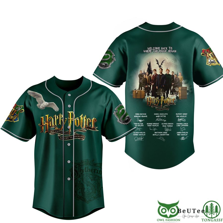 11 PREMIUM Harry Potter Slytherin Style Baseball JERSEY