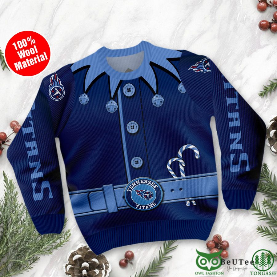 NFL TENNESSEE TITANS CHRISTMAS UGLY SWEATER LARGE NEW IN PACKAGE