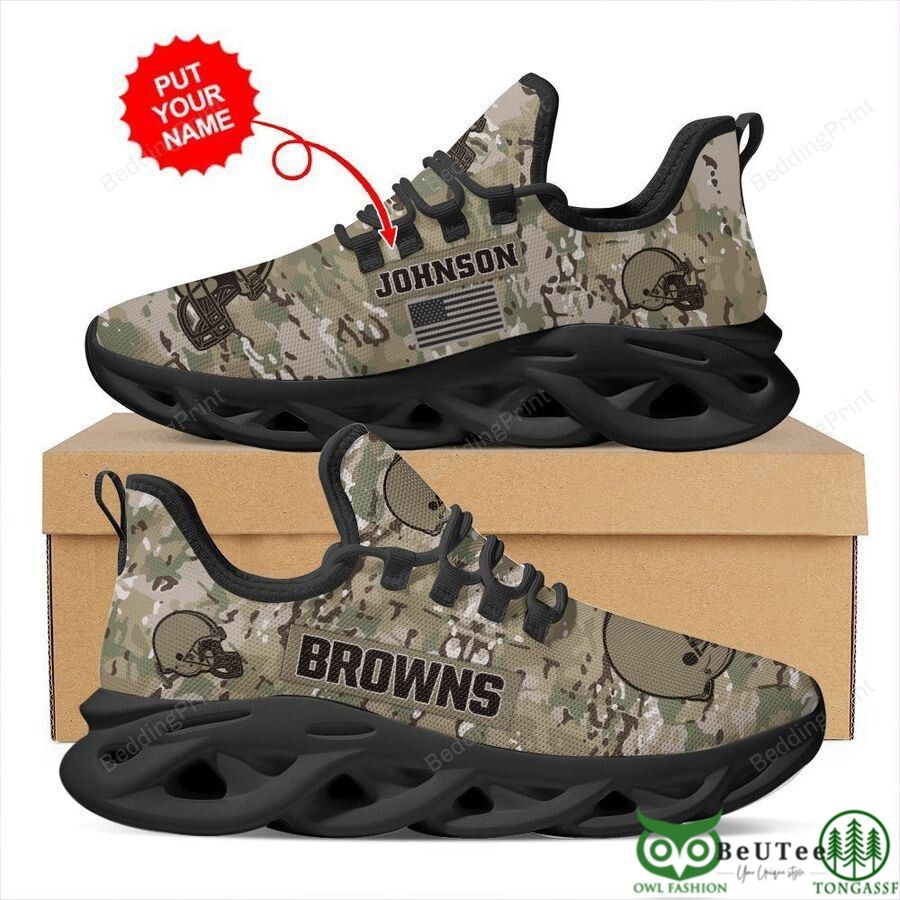 22 Cleveland Browns NFL Personalized Max Soul Shoes