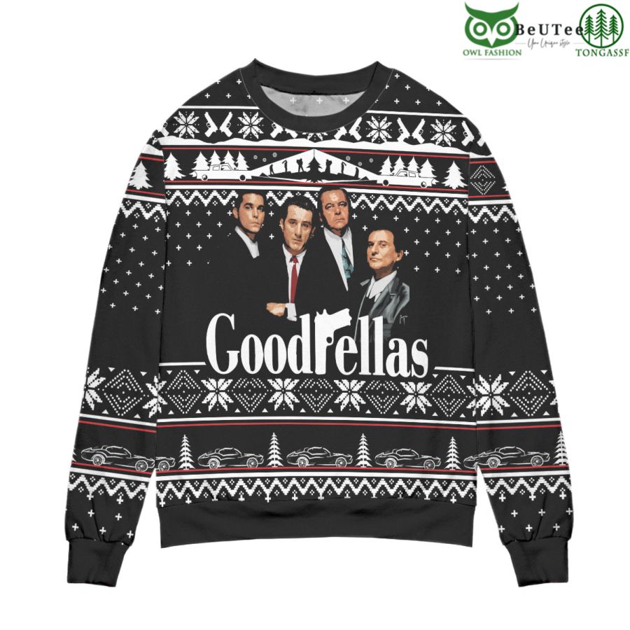 12 Goodfellas Movie Poster All Over Print 3D Ugly Christmas Sweater