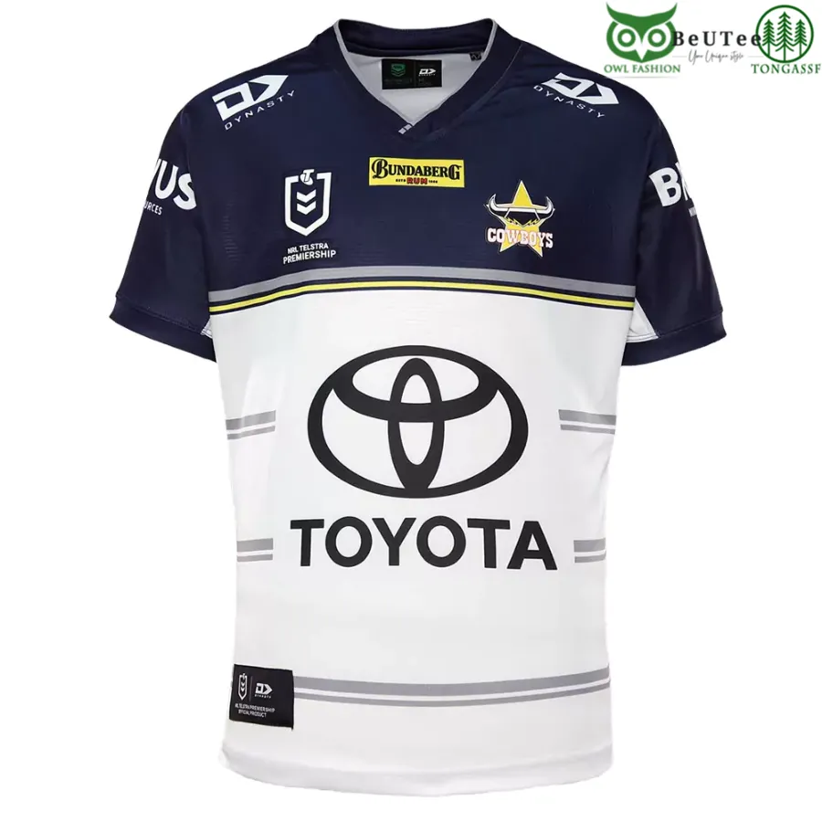 North Queensland Cowboys NRL National Rugby League Away Personalized 3D tshirt