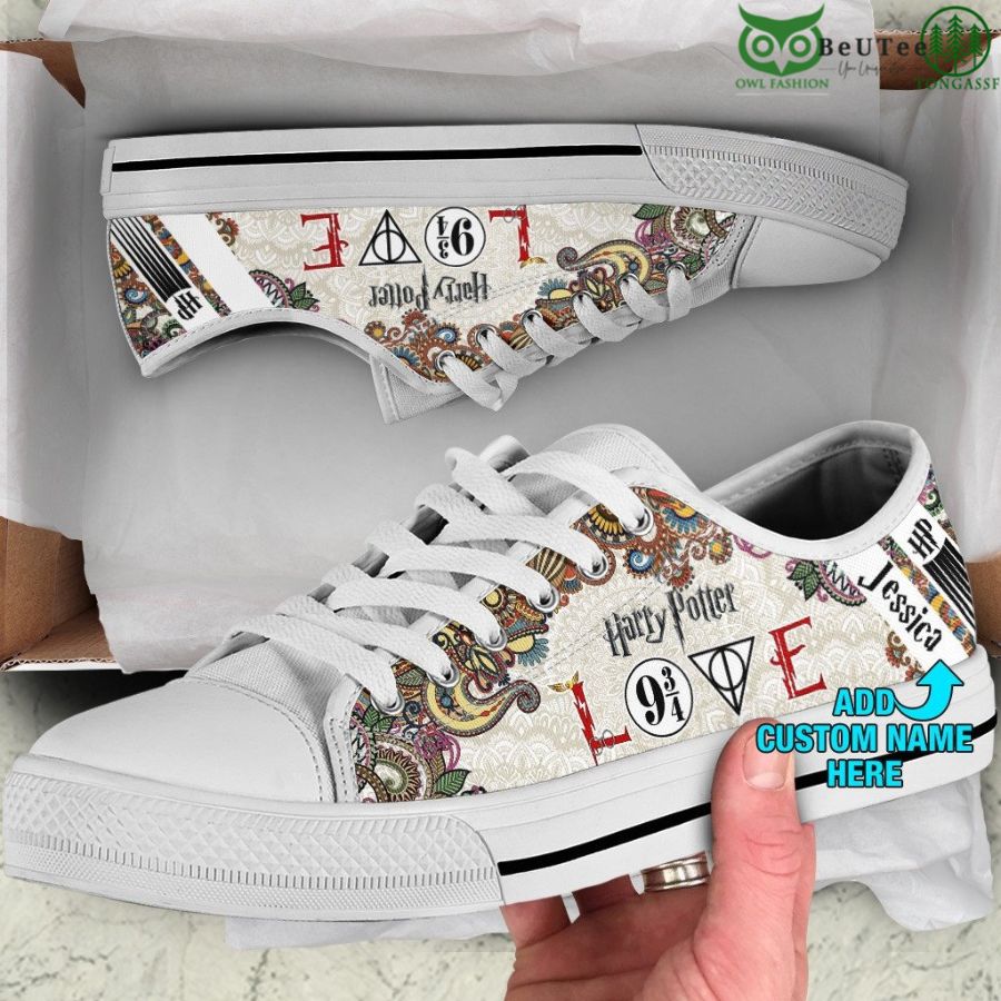 2 Harry Potter Love Edition Personalized Low Top Shoes