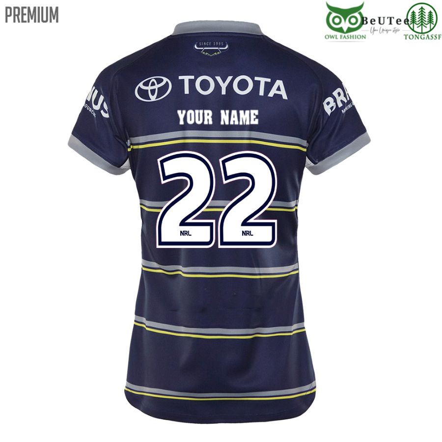 127 North Queensland Cowboys NRL National Rugby League Home Personalized 3D tshirt Womens