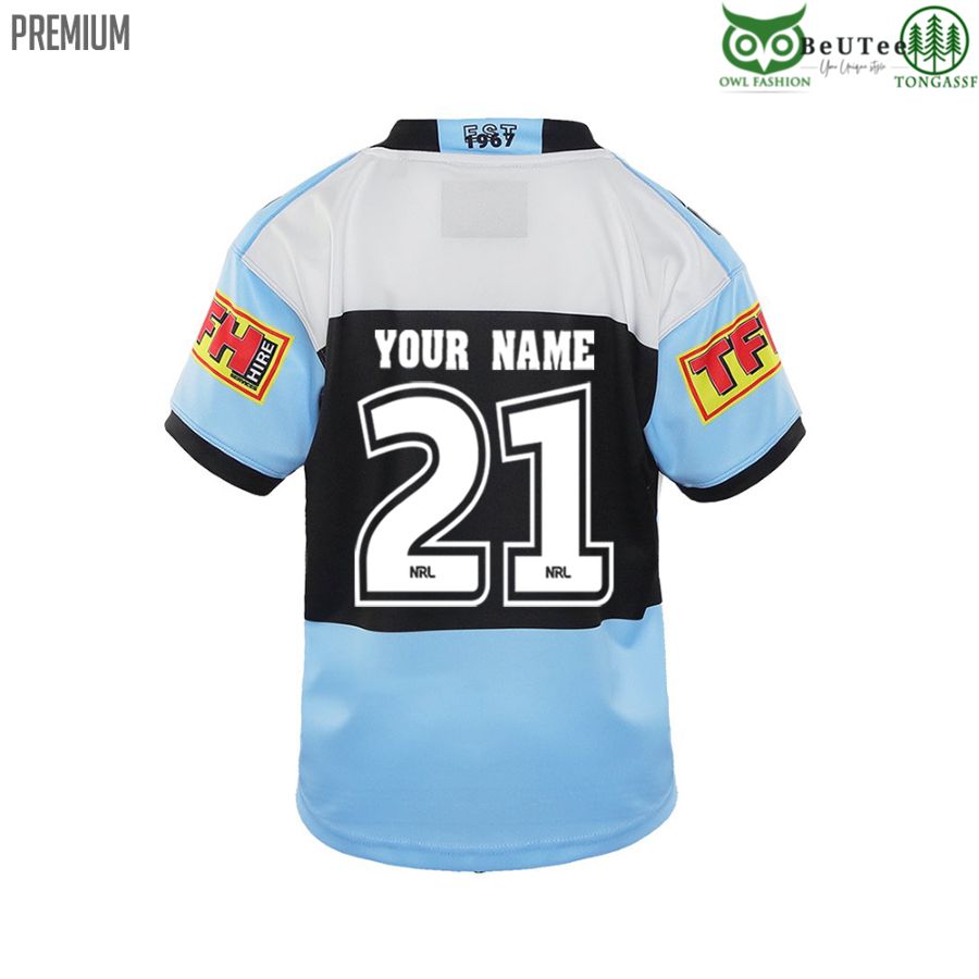 107 2021 Cronulla Sharks NRL National Rugby League Home Personalized 3D tshirt