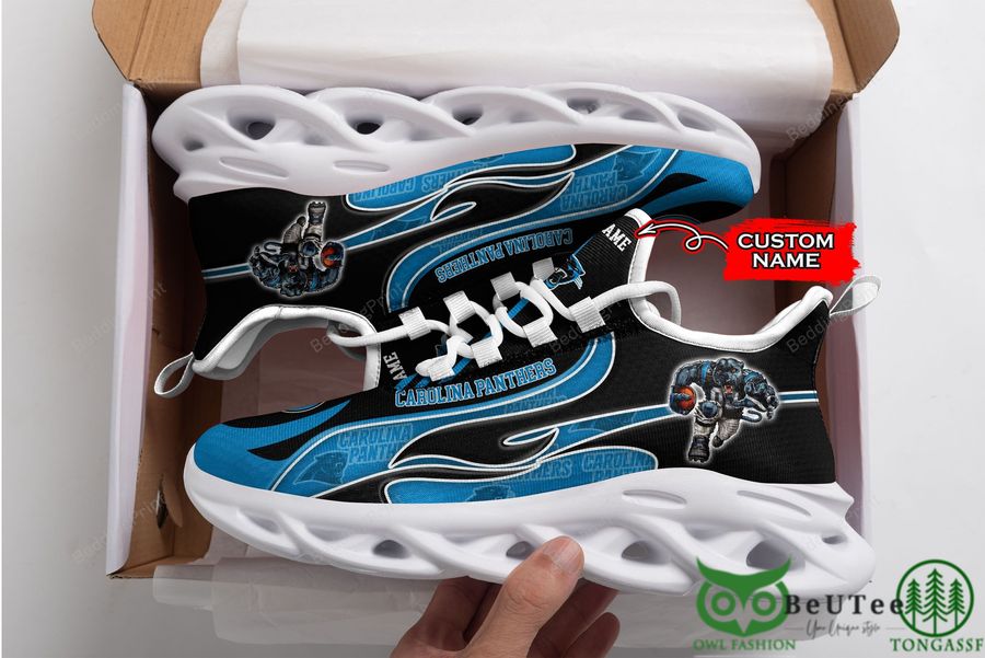 27 NFL Symbol Carolina Panthers Customized Max Soul Shoes