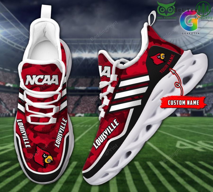 4 Louisville Cardinals NCAA Proud American Sports Champions Personalized Max Soul Shoes
