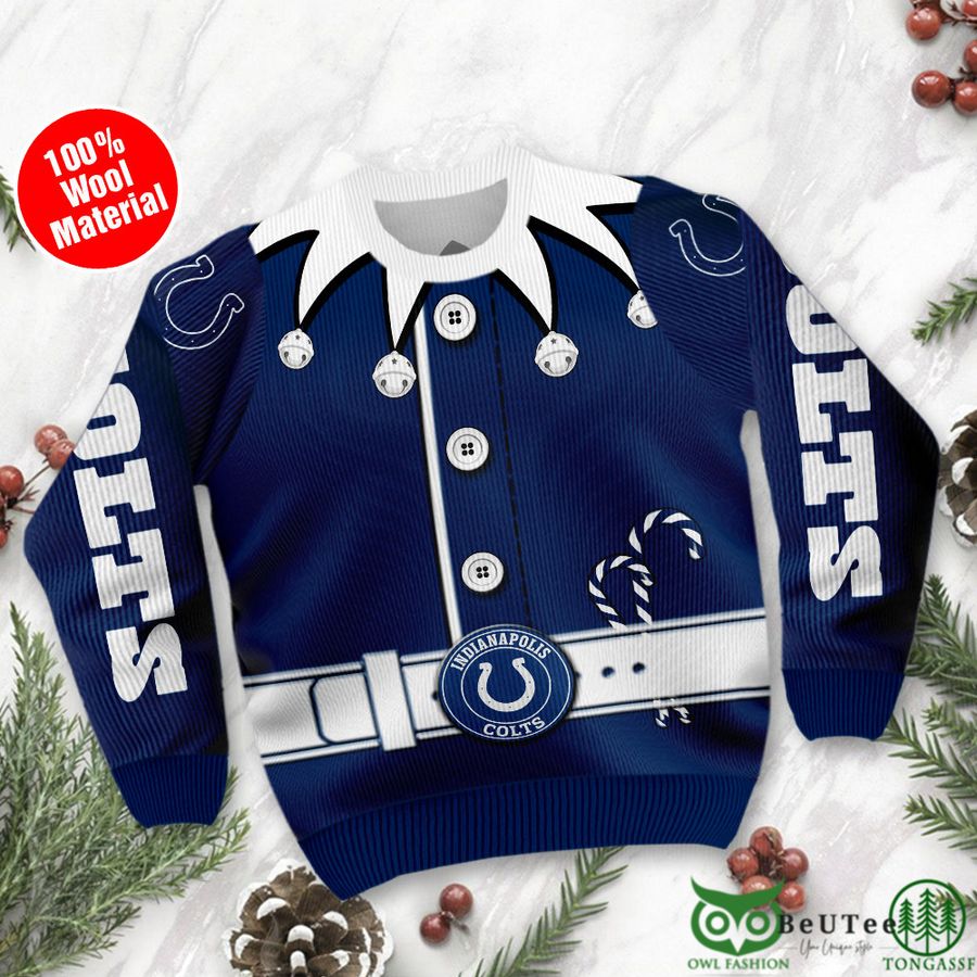 33 Indianapolis Colts Ugly Sweater Custom Name NFL Football