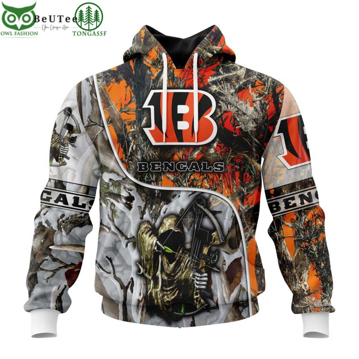 NFL Cincinnati Bengals Hunting 3D Hoodie 1