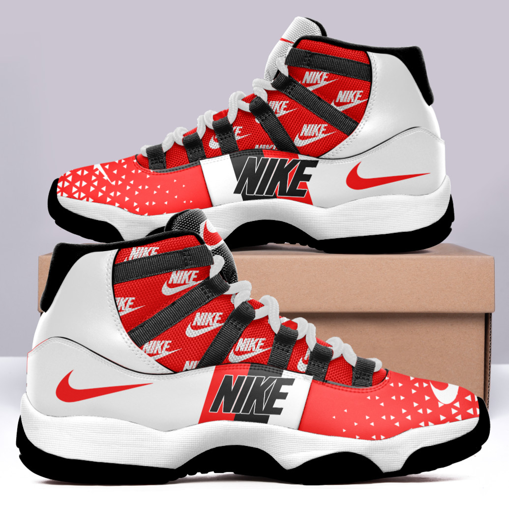 Nike white and red High top Shoes US sneakers