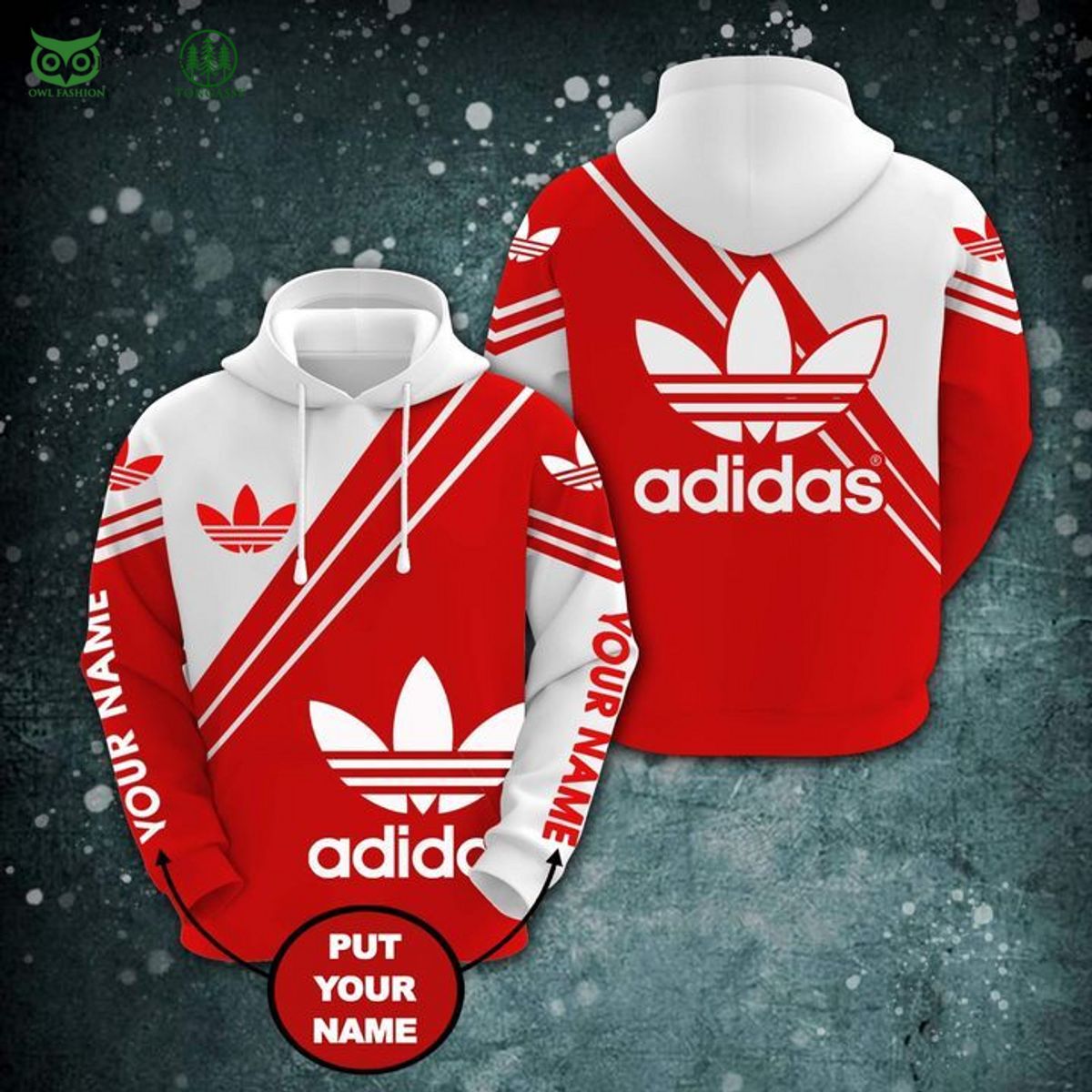 adidas famous sport brand red personalized hoodie and pants 2 xewR5