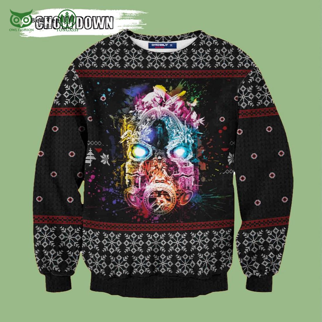 borderlands movies game christmas wool knitted ugly sweater 1 3WuJh