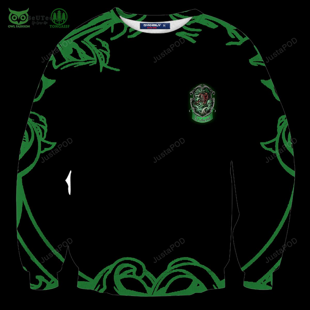 cunning like a slytherin harry potter christmas ugly sweater 1 armsx