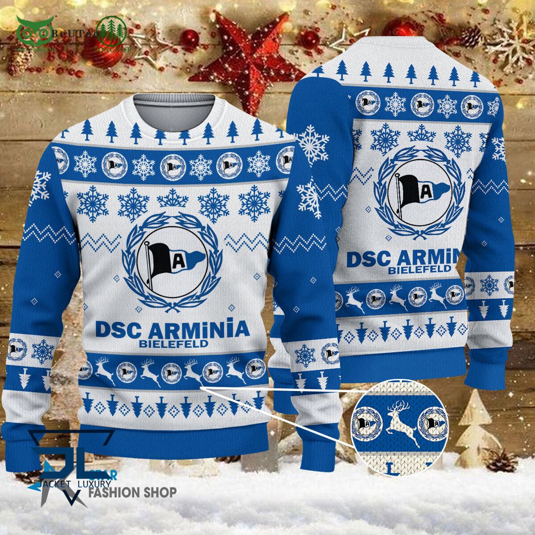 DSC Arminia Bielefeld Bundesliga Football 3D Ugly Sweater